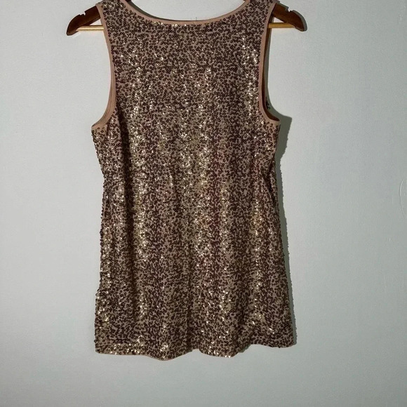 J Crew Shimmering Gold Tank Top - Picture 2 of 3